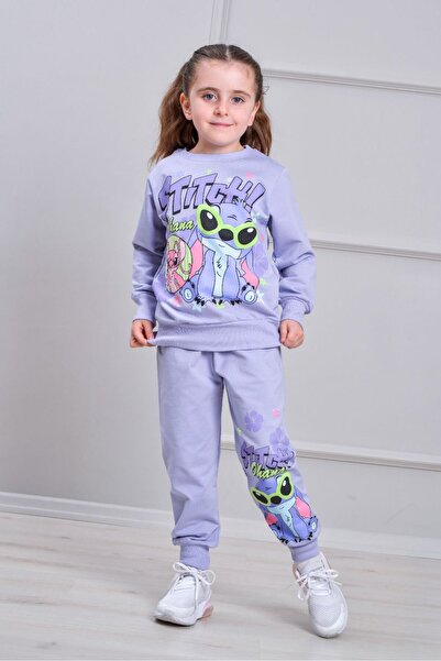 LİLLYPİCCA طقم بناتي يتكون من سترة منقوشة وبنطلون بخصر مطاطي