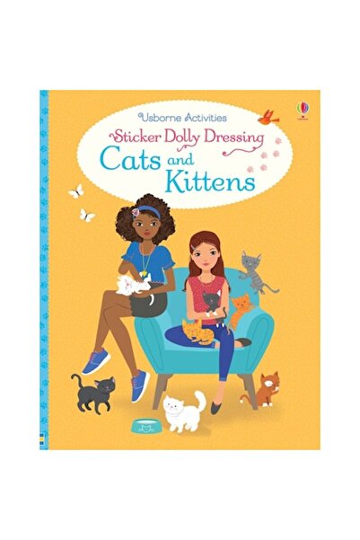 Usborne Publishing Carte de activități „Pisici și pisoi” de Lucy Bowman, 5+ a...