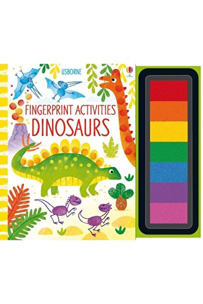 Usborne Publishing Carte de activități cu degetele Dinozauri - Fingerprint Ac...