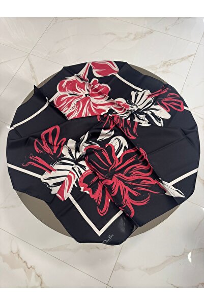 PAPLİO FERRE Γυναικείο Μεταξωτό Φουλάρι Tivil Αποκλειστικό ΜΩΒΕΡΟΥ 90 x 90