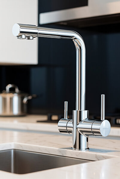 KCA ARMATÜR PrimeFlow Pro KCA Üç Yollu Arıtmalı Premium Mutfak Eviye Bataryas...