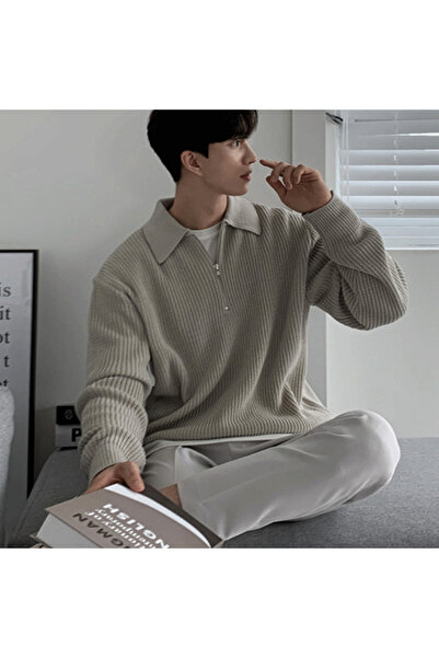 PriStyle Pulover Barbati cu Guler Polo si Fermoar, PriStyle®