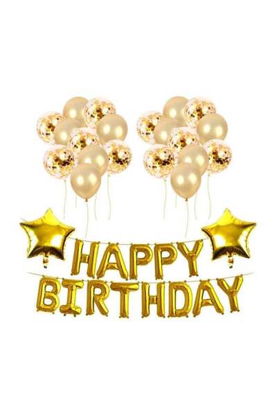 DOMEET بالون لافتة عيد ميلاد سعيد 18 بوصة
