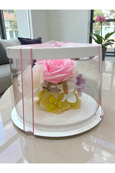 sabırçiçekveaksesuar Hediyelik Yapay Çiçek Kutusu