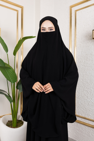 nevmira Soft Krep Tek Parça İğneli Çarşaf – Tesettür, Rahat ve Şık