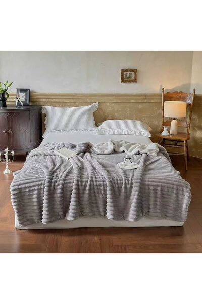 Pucioasa Home Pătură cu Blăniță Premium 200x230 – Ultra Soft, Pufoasă și Eleg...