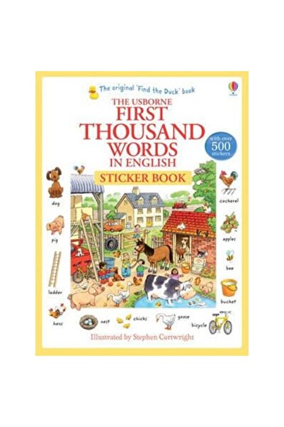Usborne Publishing Carte stickere Primele o mie de cuvinte în engleză - First...
