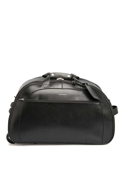 Tergan Siyah Hakiki Deri Unisex Seyahat Çantası - S1SC00002566-A97