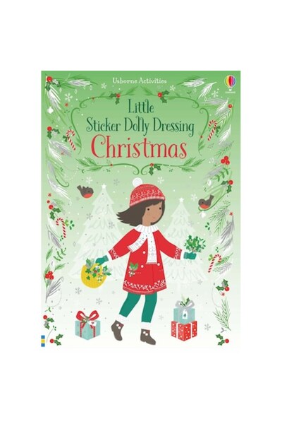 Usborne Carte cu stickere Little Sticker Dolly Dressing Christmas
