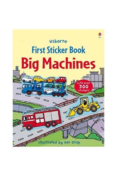 Usborne Publishing Carte cu stickere Big Machines - Caiet de activități (3+),...