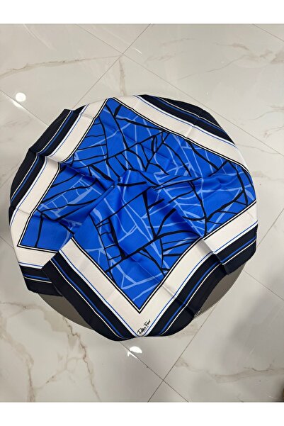 PAPLİO FERRE Eșarfă de mătase Tivil pentru femei ALBASTRU 90 x 90