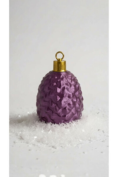 BKShape Işıklı Çam Kozalağı Yılbaşı Ağaç Süsü – Pilli LED