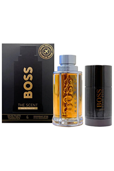 Hugo Boss عطر بوس ذا سينت للرجال، ماء تواليت 100 مل + مزيل عرق 70 غ، طقم سفر