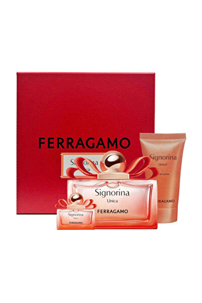 Salvatore Ferragamo Signorina Unica For Women Set Eau De Parfum 100ml+ Eau De Parfum 15ml + Bl 50ml