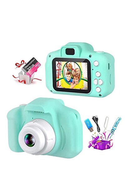 Generic Upgrade Kids Toy Digital Camera with 32GB Memory Card and Card Reader - Mini Rechargeable Shockproof