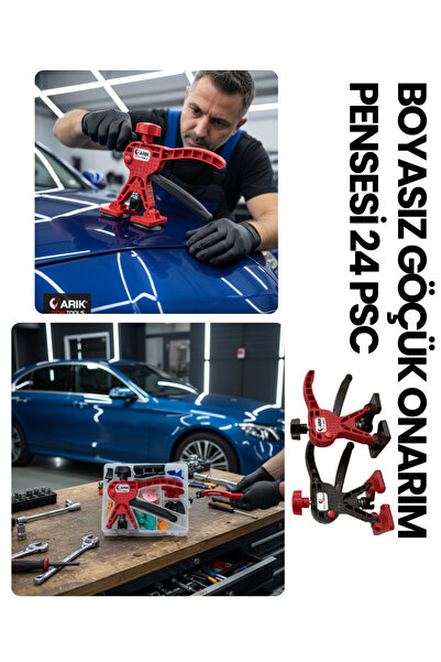 ARIKPDRTOOLS ARIK PDR TOOLS BOYASIZ GÖÇÜK ONARIM PENSESİ 24 PARÇA