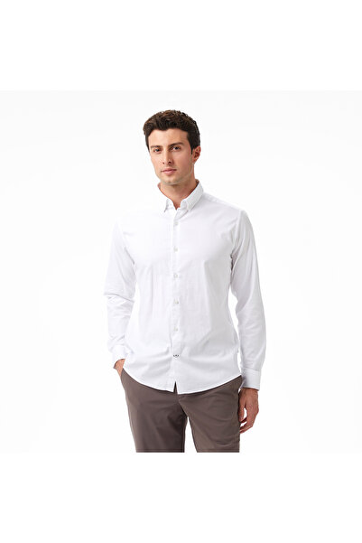 Nautica Erkek Beyaz Slim Fit Gömlek