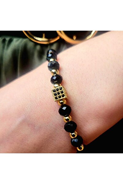 Produse.Top Bratara Fashion Unisex margele inoxidabile si pietricele onix BRU06