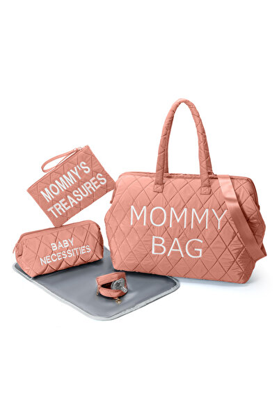 CRACOS Set de voiaj Mommy Bag–3 genți bebeluși&mămici cu salteluță, husă suzetă and compartimente multiple