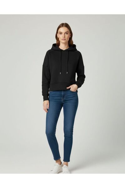 Ceyda Nur Örkcü سترة نسائية سميكة برباط بغطاء رأس