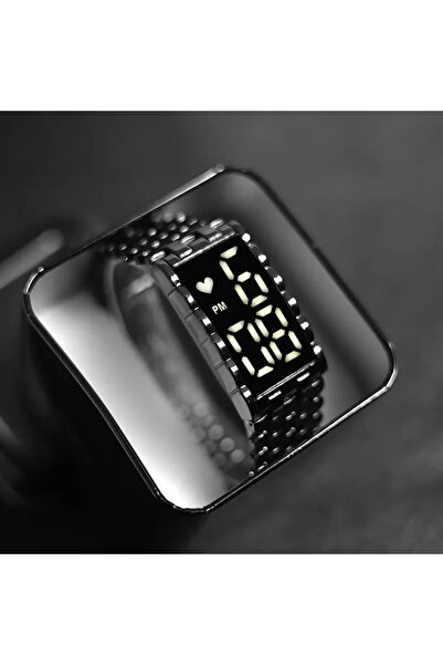 Produse.Top Ceas Unisex Luxury negru din aliaj si cadran cu afisaj digital CB...