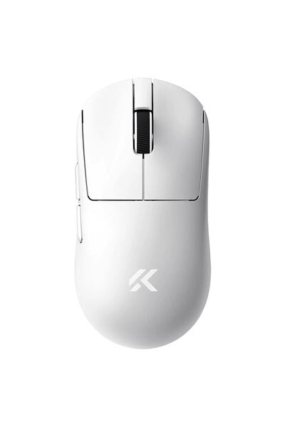 MCHOSE A7 V2 Pro White 8K Hz PAW3395 Sensör Kablosuz Simetrik Gaming Mouse (M...