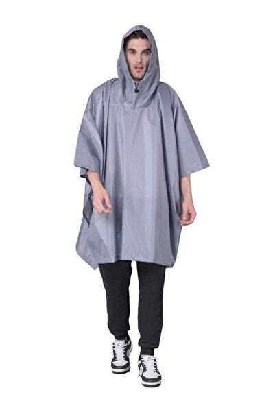 Generic Greenlands (GNL) Grey Medium Rain Cloak – Waterproof Cover for Travel & Camping