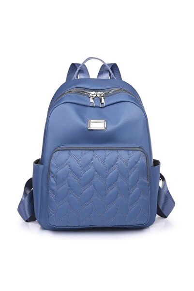 Produse.Top Rucsac dama fashion albastru din material textil impermeabil cusaturi fine ACRD281