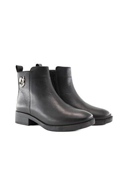 Castle Black 21895 Cizme negre de damă din piele naturală