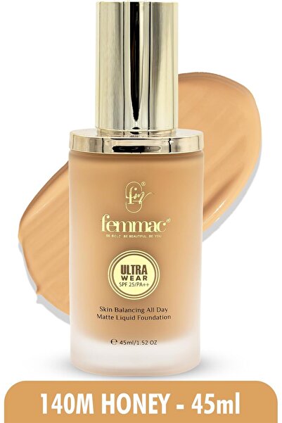 femmac Femmac Ultra Wear All-Day Matte Liquid Foundation (140M HONEY)