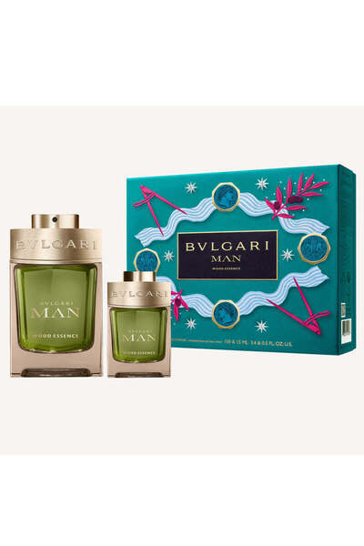 Bvlgari Man Wood Essence For Men Set Eau De Parfum 100ml + Eau De Parfum 15ml (Soft Box)