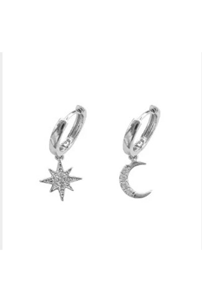 Produse.Top Cercei fashion din otel inoxidabil argintiu cu elemente stea si l...