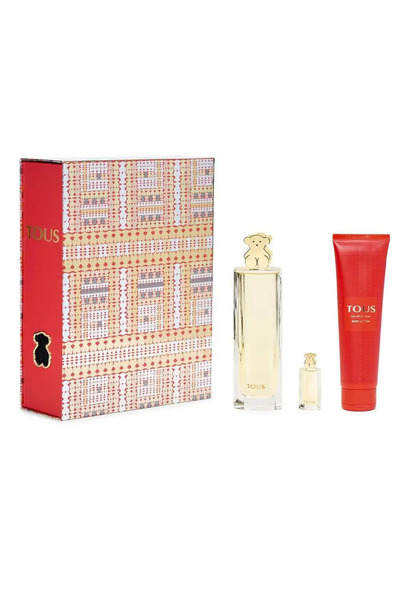 Tous مجموعة جولد للنساء، او دي بارفان 90 مل + او دي بارفان 4.5 مل + بي ال 150 مل
