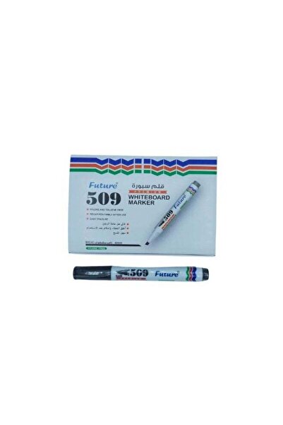 FUTURE 509 Whiteboard Markers - Set of 12 Markers, 4.0 mm Black