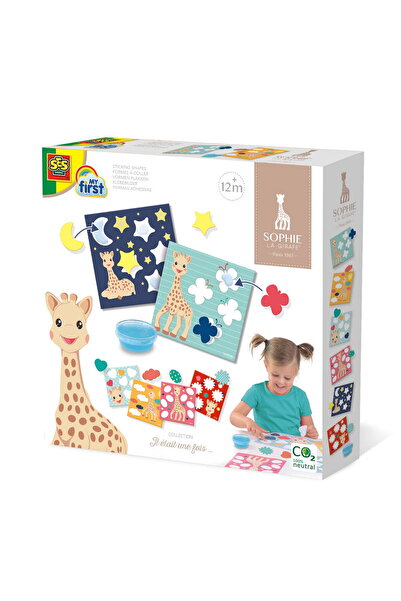 SES Creative Set 6 cartonase cu abtibilduri Girafa Sophie, SES Creative, Sabl...