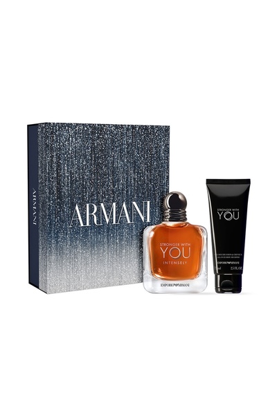 Giorgio Armani Stronger With You Intensely Gift Set, Eau de Parfum, Men, 100 ml + Shower Gel 75 ml