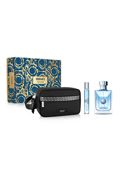 Versace Pour Homme Set Eau De Toilette 100ml + Eau De Toilette 10ml + Black Pouch