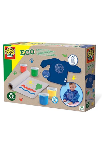 SES Creative Finger paint set and apron for children