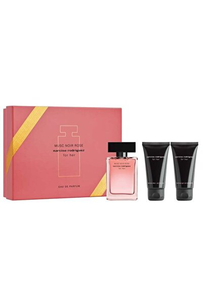 Narciso Rodriguez Musc Noir Rose For Her For Women Set Eau De Parfum 50ml+ Bl 50ml + Sg 50ml
