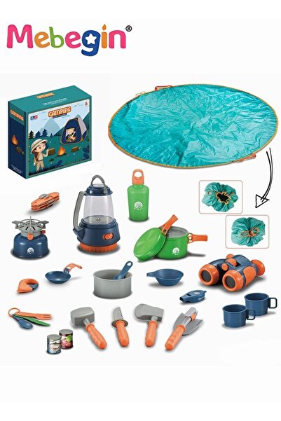 Generic Meibijin 25-piece Kids Camping Playset with Pop-up Tent and Cooking A...
