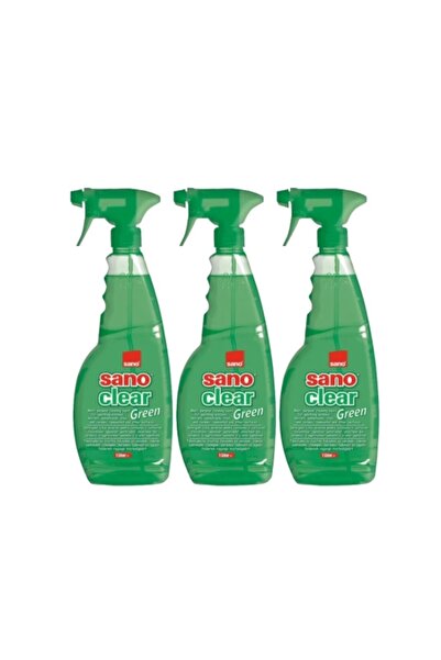 Sano Set 3 x Solutie Geam 1L Green, rapid si eficient, usor de aplicat