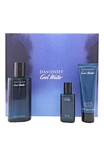 Davidoff Cool Water For Men Set Eau De Toilette 125ml + Eau De Toilette 15ml + Sg 75ml