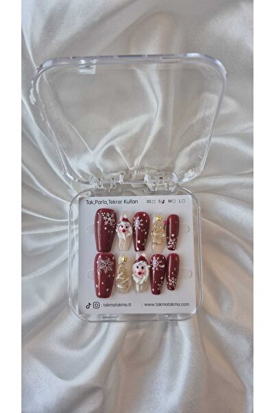 Takma Takma S Beden Yeni Tıl Tekrar Kullanılabilir Protez Takma Tırnak