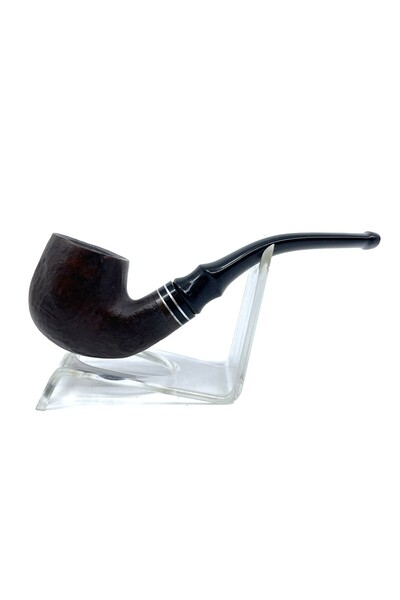 Dapper Bent Apple Briar (Gül Kökü) 9 mm Filtreli El Yapımı Pipo - 3070