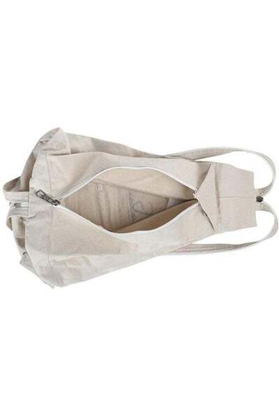 GREENLANDS Elegant Fabric Backpack in Ivory White