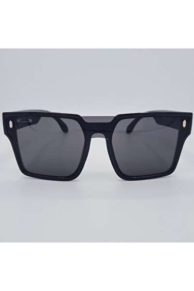 Produse.Top Ochelari de soare Unisex Casual cu rama asimetrica neagra + Toc si laveta GRATIS OSU002