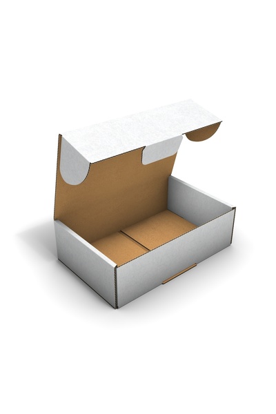 Ondüle 21x13x6 cm Beyaz E-Ticaret Kargo Gönderi Kutusu
