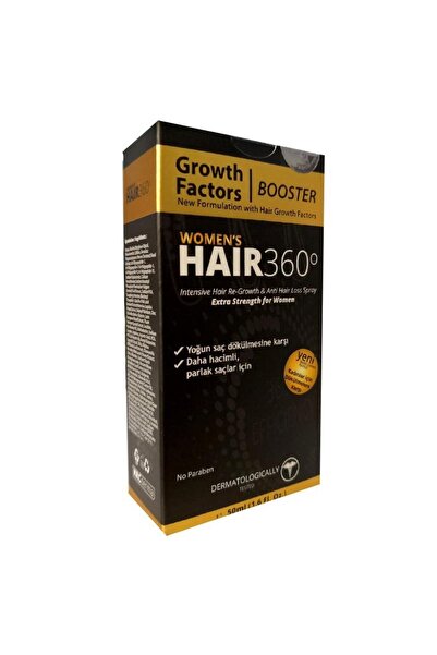 KRCDerma Hair 360 Growth Factors Booster Womens Hair Spray 50ml
