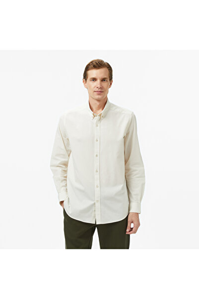 Nautica Erkek Krem Classic Fit Gömlek