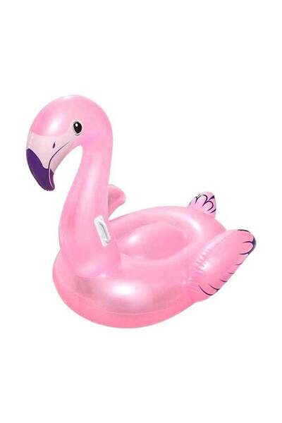 BESTWAY Inflatable Ride-On Flamingo Pool Float, Model 41122, 127x127 cm
